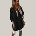 Autumn Winter Women Coats Black