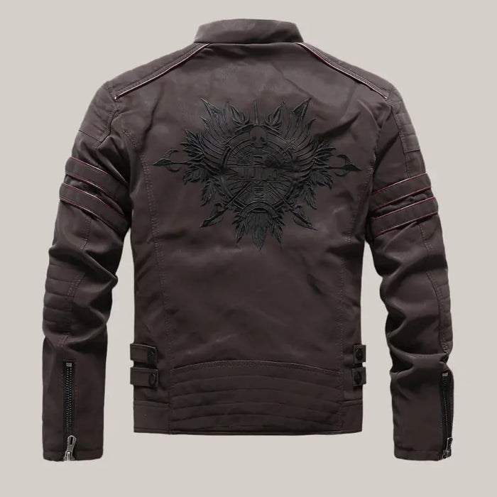 Men Fashion Pu Leather Jackets Coats