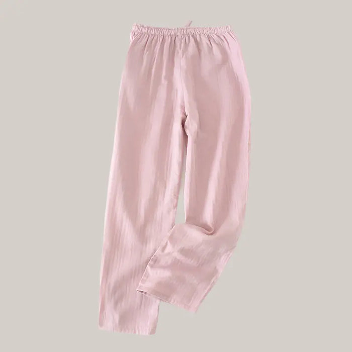 Spring And Autumn Couple Pajamas Pink Women