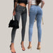 High waisted jeans
