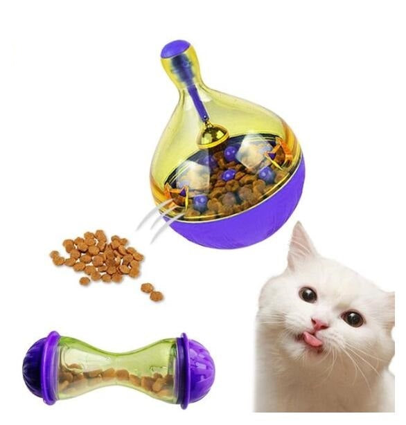 Food Dispenser Ball For Cats Playing Training