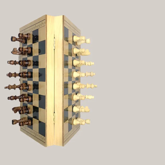 Foldable Wooden Chess Set – 30 or 40 cm, Magnetic Options