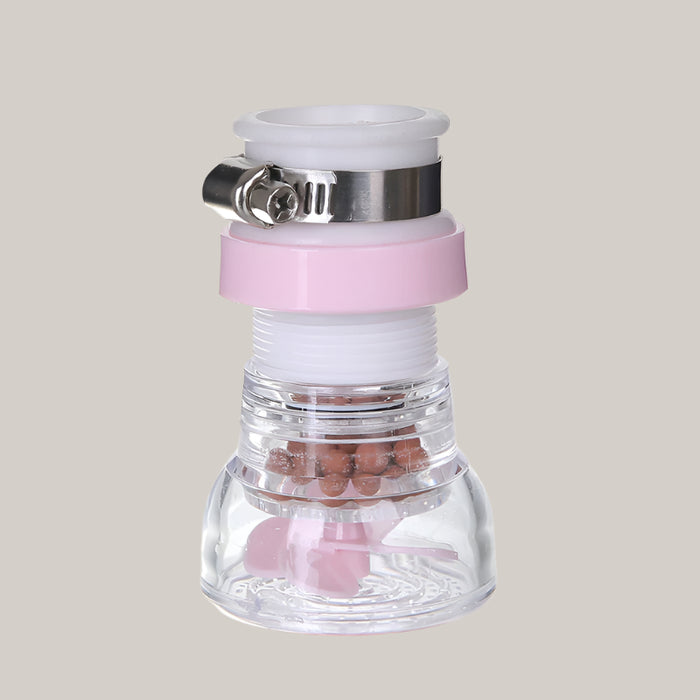 360° Rotating Universal PP Faucet Filter Pink B
