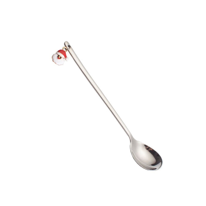 410 Stainless Steel Christmas Dessert Spoon, 13.5 cm 9style