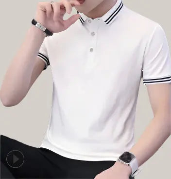 New Autumn Clothing Men T-shirt White