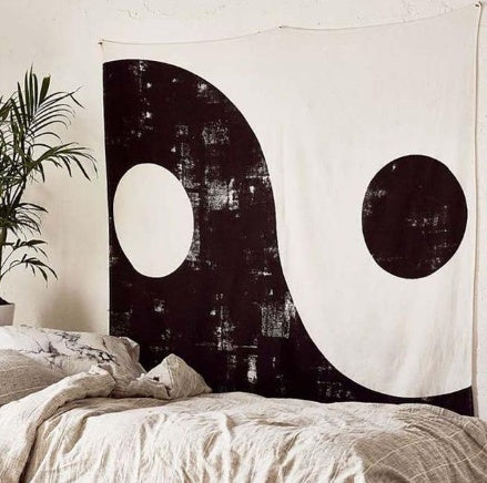 Yin-Yang Polyester Wall Tapestry