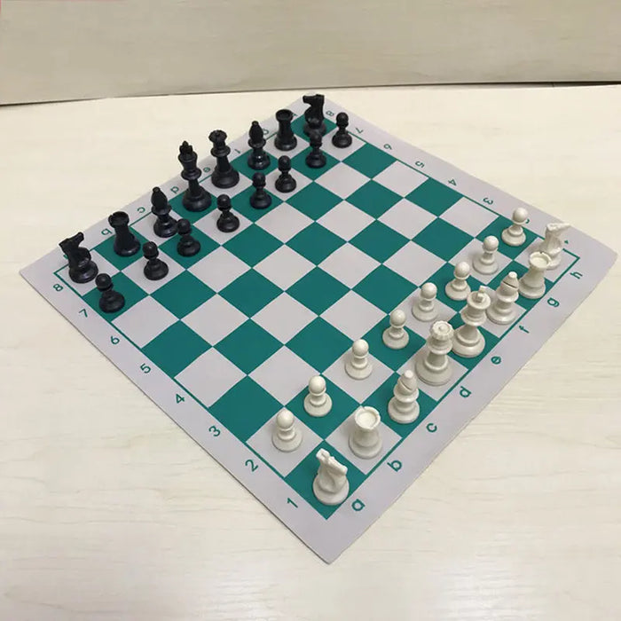 PU Leather Chess Board Mat – 42 × 42 cm, Board Only