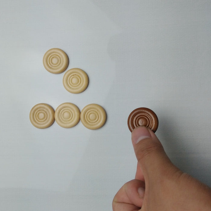 Wooden Backgammon Checker