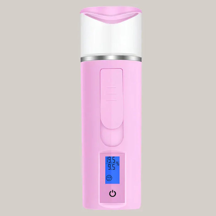40 ml Nano Facial Mister and 1200 mAh Power Bank – 2 Colors Pink USB