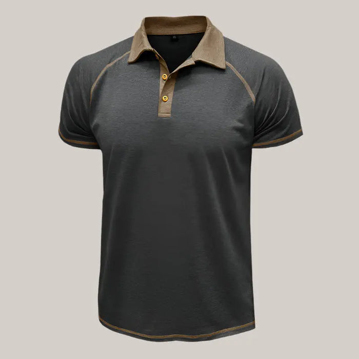 POLO Bottoming Shirt Men Clothing Dark Gray