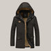 Fashion Thick Men Cotton Warm Jacket Black