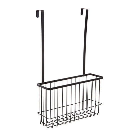 Nordic No-Drill Metal Kitchen Hanging Shelf Black