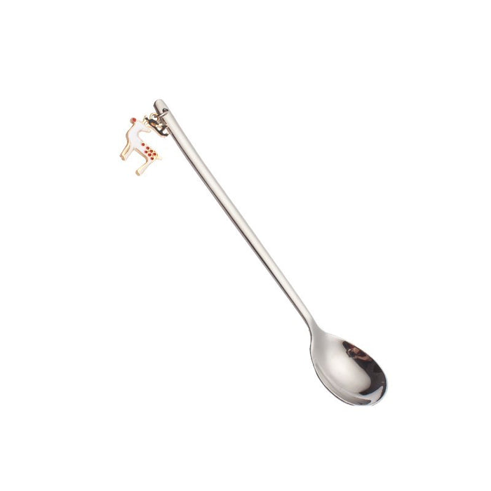 410 Stainless Steel Christmas Dessert Spoon, 13.5 cm 11style