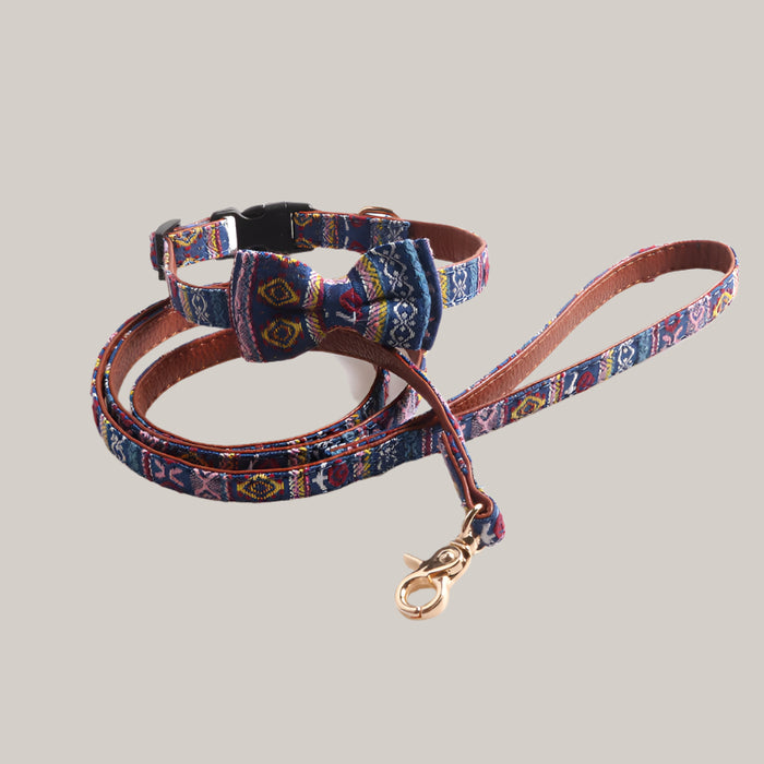 Bowknot Collar for Dogs and Cats Blue