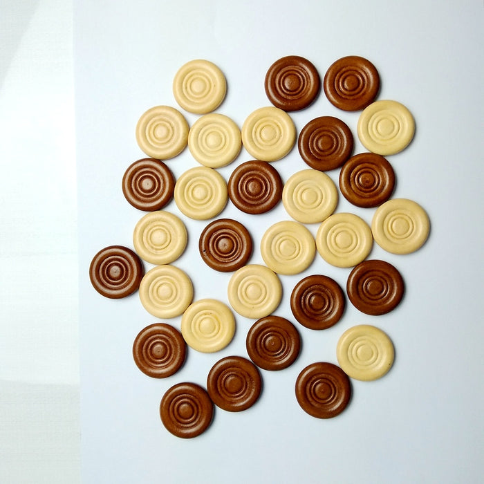 Wooden Backgammon Checker