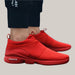 Breathable Athletic Loafers Red