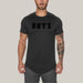 New Gym Wear Plain Shirts Black with letter
