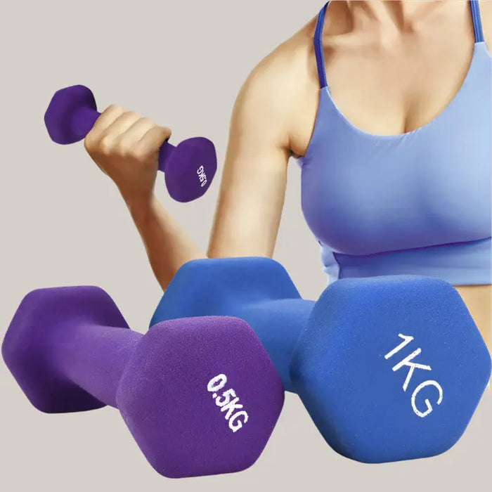 1 kg Cast-Iron Dumbbell – Blue