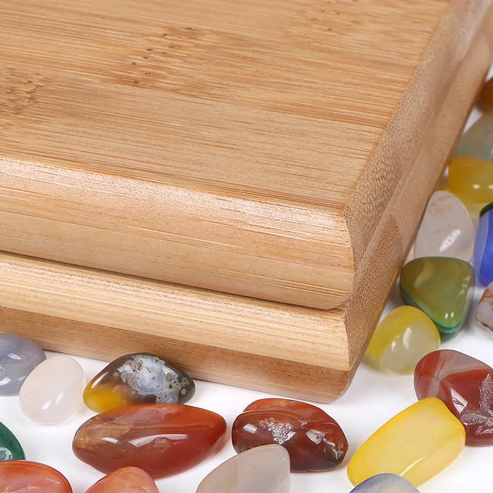 Wooden Stone-Counting Board Game – 22 × 13.8 cm