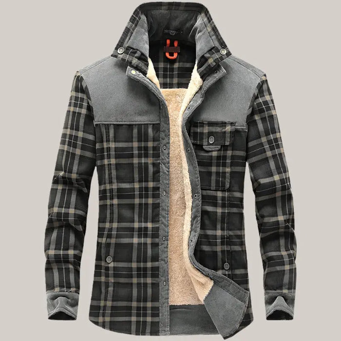 Winter Jacket Men Thicken Warm Grey