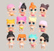 12pcs 1lot Cartoon Sister Girl 5cm Action Figures Toys