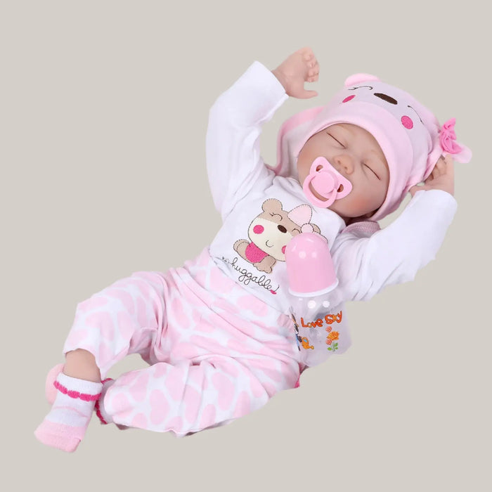 40 cm Silicone and Cloth Sleeping Doll – Movable Limbs