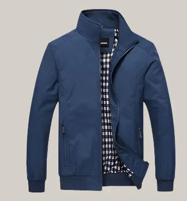 Bomber JacketPlus Size M- 5XL Dark blue