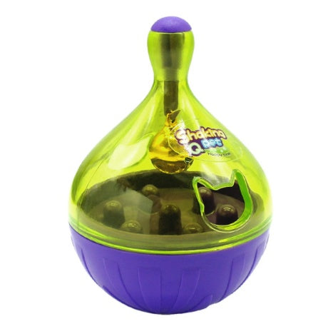 Interactive Treat-Dispensing Ball for Cats Small purple tumbler