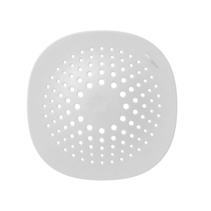 TPR Kitchen Sink Drain Cover, 14.5 cm White