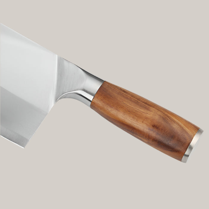 Stainless Steel Slicing Knife with Wooden Handle