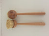Bamboo Handle PET Kitchen Cleaning Brush, 18.5 cm