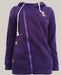 Women Hoodie Sweater Large Purple