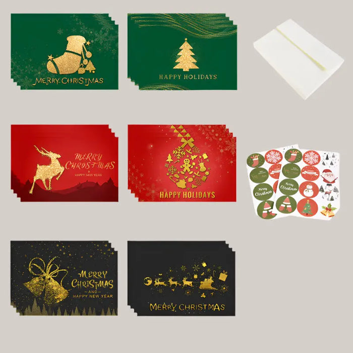24-Piece Christmas Card Set – 2 Designs 2style