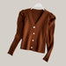 women cardigan sweater Chocolate One size