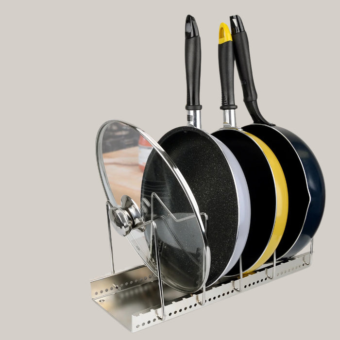 5- or 7-Tier Stainless Steel Pot and Pan Organizer Rack
