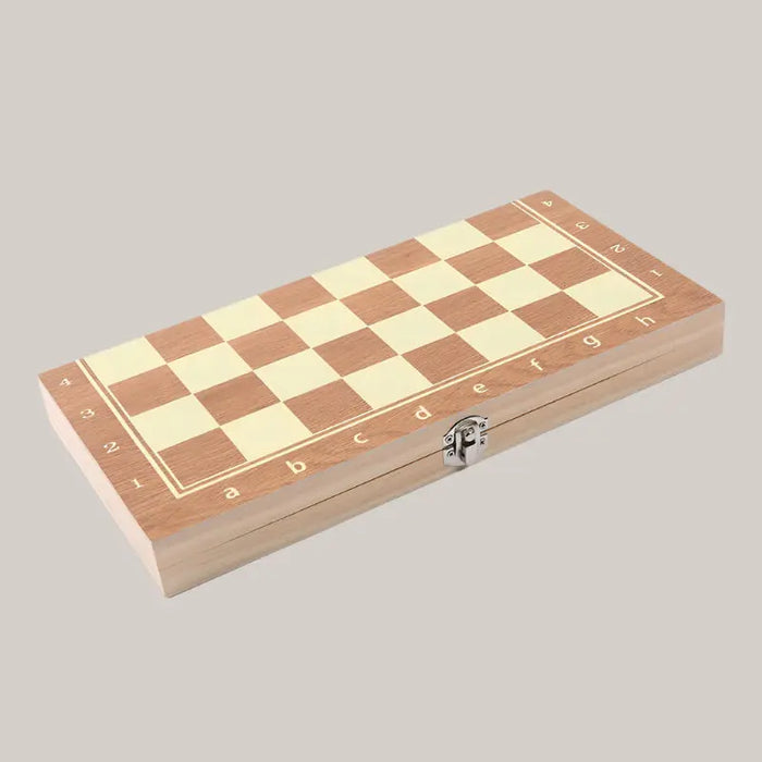 Wooden Chess Set – 39 × 19.5 cm