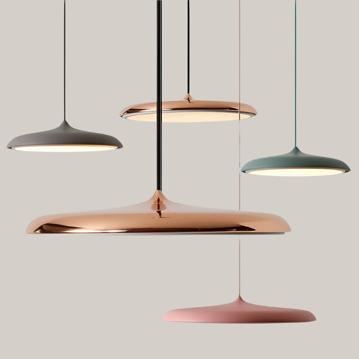 Scandinavian Aluminum Disc LED Chandelier