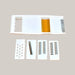 5-Piece Stainless Steel and ABS Vegetable Slicer and Grater Set White