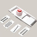 5-Piece Stainless Steel and ABS Vegetable Slicer and Grater Set