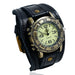 Vintage Leather Watch Bracelet Black