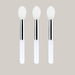 3-Piece Mini Lip Brush Set – 8 cm Transparent