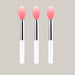 3-Piece Mini Lip Brush Set – 8 cm Watermelon Red