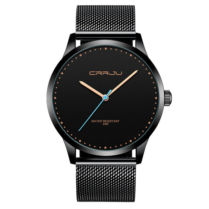 Men's Stainless Steel Mesh-Band Watch B