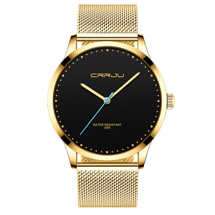 Men's Stainless Steel Mesh-Band Watch D