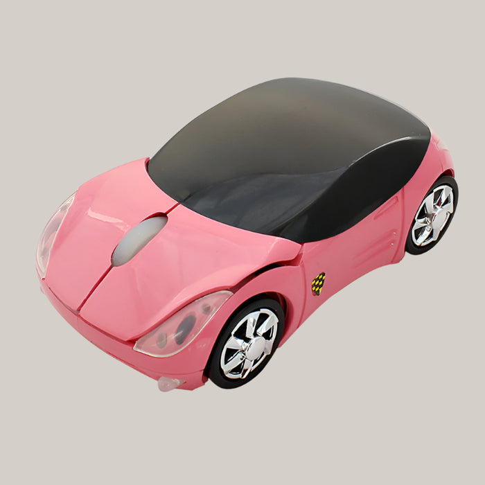 Wireless Car-Shaped Computer Mouse Pink
