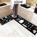 Geometric Woven Leather Kitchen Floor Mat 12 color
