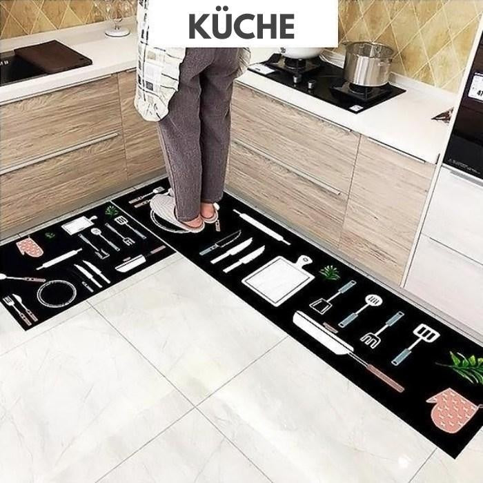 Geometric Woven Leather Kitchen Floor Mat 12 color