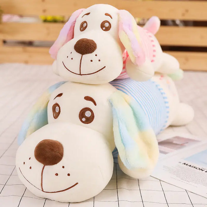 Dog-Shaped Plush Cushion – 50 to 110 cm, 2 Colors