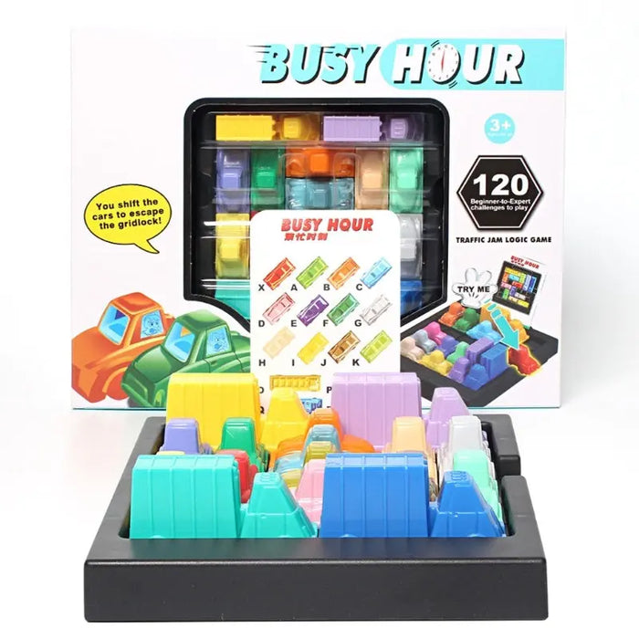 Traffic Jam Sliding Puzzle Game – Plastic, Black black