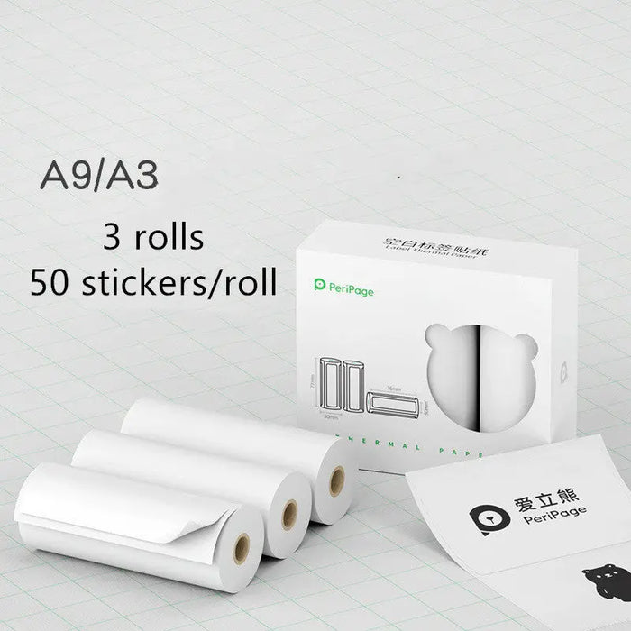 Mini Bliuetooth Wireless Thermal Printer 3 rollors set A9 A3